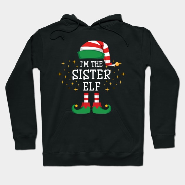 I'm The Sister Elf Matching Family Christmas Pajama Hoodie by Damsin